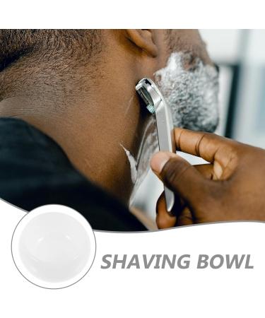 Beaupretty Shaving Bowl - White Glass Foam Cup for Beard & Razor | Premium Hairdresser Accessories - Buy Online on GoSupps.com