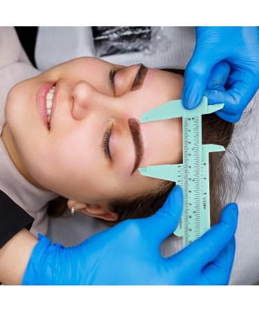 5-Piece Eyebrow Measuring & Mapping Tool Set - Mini Vernier Caliper, Sliding Gauge Ruler for Microblading & Makeup Artists - Fresh Colors - Buy Online on GoSupps.com