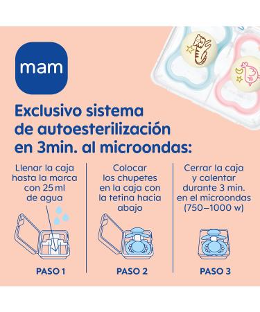 MAM Pacifier with Ventilated Shield - Glow in the Dark Silicone 16+ Months Self-Sterilizing Box Extra Thin & Flexible - Neutral Matt Pack of 2 - Buy Online on GoSupps.com