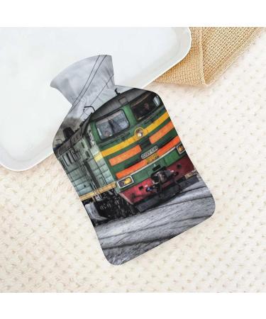 Train Hot Water Bottle with Plush Cover - Hand Warmer for Adults & Children | 26.5x15.3cm | International Shipping - Buy Online on GoSupps.com