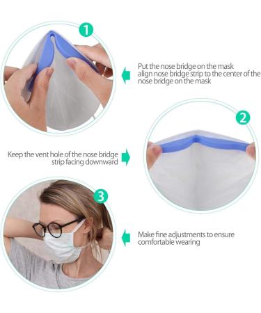 20 Pcs Anti-fog Silicone Nose Bridge Strips for Face Masks - Prevent Foggy Glasses, Increase Breathing Space - Washable & Reusable - Buy Online on GoSupps.com