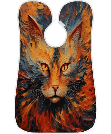 Beard Bib Apron - Cat Design Hair Catcher for Men | Perfect Father's Day & Anniversary Gift | 2 Suction Cups Included - Buy Online on GoSupps.com