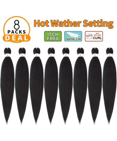 Beyond Beauty EZ Braid Pre Stretched Braiding Hair 8Packs-26inch EZ Braid Professional Hair Yaki Texture Synthetic Hair(#2) 8Packs-26Inch #2 - Buy Online on GoSupps.com