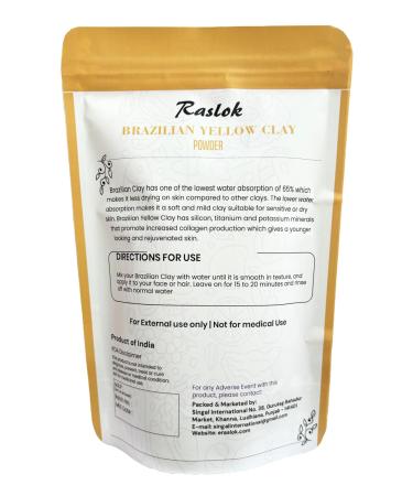 Brazilian Yellow Clay for Face Masks & DIY Soap - 3.52 oz | International Shipping Available - Buy Online on GoSupps.com