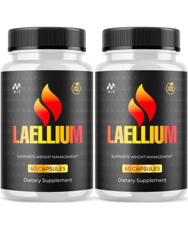 (2 Pack) Laellium Pills Official Laellium Capsules with All Natural Ingredients Advanced Formula Active Lifestyle Supplement to Support Energy and Wellness Naturally for Women and Men (120 Capsules)