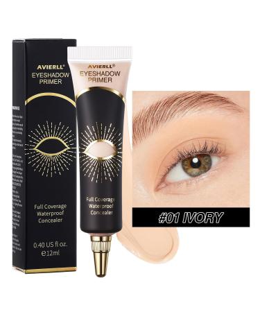 Buy Long Lasting Eyeshadow Primer | Waterproof Eye Makeup Base - Full Coverage Concealer (Ivory) | International Shipping Available - Buy Online on GoSupps.com