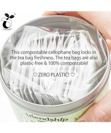 Friendship Organics Decaf Green Mint Tea Bags Organic and Fair Trade 22 Count 22 Count (Pack of 1) - Buy Online on GoSupps.com