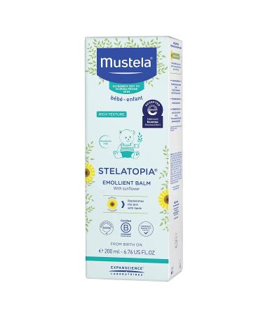 Mustela Stelatopia Emollient Balm with Sunflower - 6.76 fl oz (200 ml) for Sensitive Skin - Buy Online on GoSupps.com