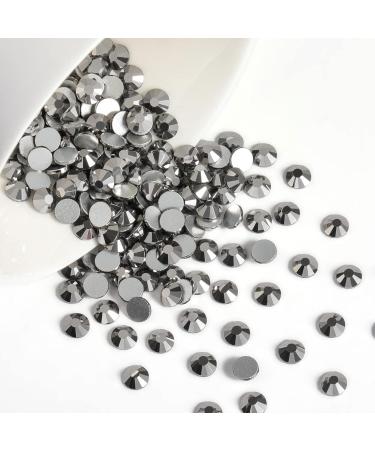 Beadsland 288 PC Flat Back Rhinestones - Hematite SS30 Nail Crystals for Stunning Nail Art - Buy Online on GoSupps.com