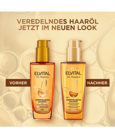 L'Or al Paris Elvital Magic Oil 100ml - Nourishing Hair Oil for Soft Shiny Hair Frizz Control & Heat Protection up to 230 C with 6 Precious Flower Oils - Buy Online on GoSupps.com