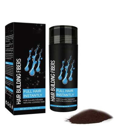 Hair Building Fibers Hair Building Fibres Powder Hair Fibres Dark Brown Hair Fibres For Thinning Hair Hair Loss Concealer Fiber Hair Building Fibres & Hair Fibers (Dark Brown)
