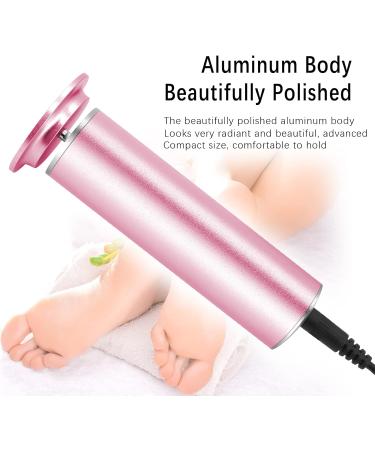 Speed Adjustable Electric Foot File Hard Skin Remover with 60pcs Sandpaper Disks - Professional Pedicure Callus Remover (Pink) - Buy Online on GoSupps.com