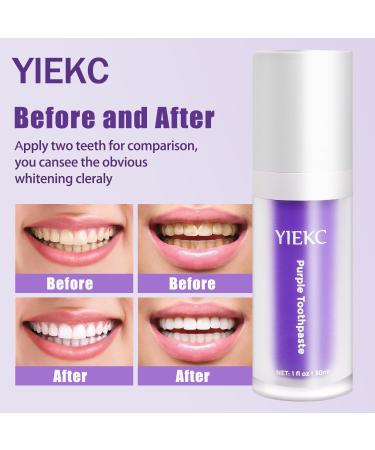 Purple Toothpaste for Teeth Whitening | V34 Colour Corrector & Stain Removal | Sensitive Teeth Booster - Buy Online on GoSupps.com