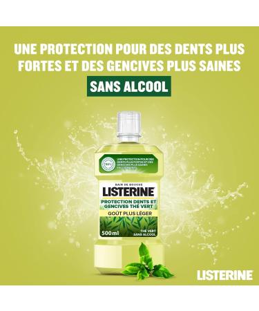 LISTERINE MOUTHWASH PROTECTION TEETH AND GUMS GREEN TEA 500ML - Buy Online on GoSupps.com