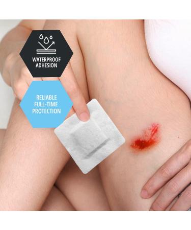 Buy MED PRIDE Waterproof Silicone 4x4 Foam Wound Dressing - Sterile Adhesive Border for Home & Emergency Care (10-Count - Buy Online on GoSupps.com