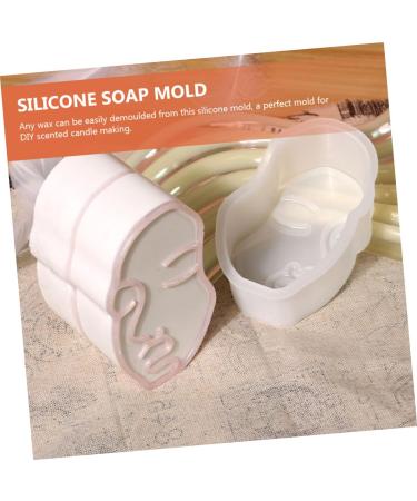 STOBOK Face Resin Molds 2pcs Silicone Mold Hand Mold Silicone Cake Mold Handmade Soap Mold Candy Mold Human Face Manual Soap Molds Scented Candle Mold Crafts Household Silica Gel - Buy Online on GoSupps.com