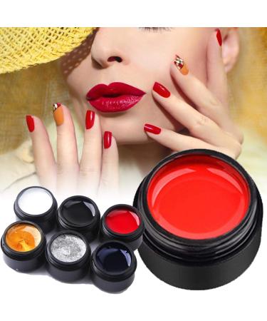 1 Pulling Silk Spider Gel Nails 6 Colours Design Point to Drawing and Painting Decoration Draw Silk Varnish Silver - Buy Online on GoSupps.com