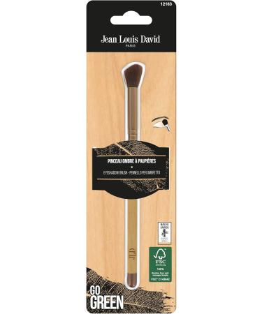 Jean Louis David Go Green Collection Eye Shadow Brush Makeup Brush Vegan Bristles 100% Synthetic Bamboo Handle FSC Certified - Buy Online on GoSupps.com