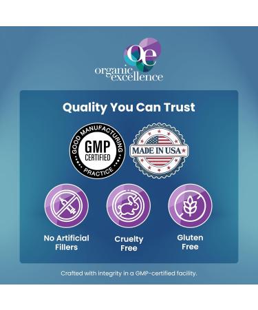 Organic Excellence Hair, Skin and Nails Vitamins for Women & Men Biotin Supplement 5000 mcg Hyaluronic Acid - Supports Healthy Hair Growth, Radiant Skin & Strong Nails, 3 Month Supply (90 Tablets) 90 Count (Pack of 1) - Buy Online on GoSupps.com