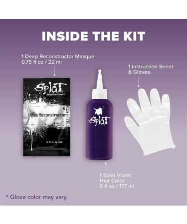 Splat Midnight Violet 30 Wash Semi-Permanent Hair Dye | Vegan & Cruelty-Free - Buy Online on GoSupps.com