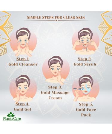Buy Plants Care Ayurvedic Radiance Gold Pure Facial Kit 210g - Best International Shipping - Buy Online on GoSupps.com