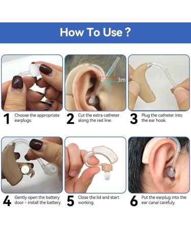Agatige 10pcs Hearing Aid Domes 10mm Medium Double Layer Close Hearing Aid Power Domes Silicone Hearing Aids Ear Tips Replacement Resound Hearing Accessories (White) - Buy Online on GoSupps.com