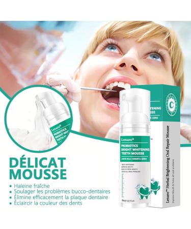 LenaroTM Herbal Brightening Oral Repair Mousse - Natural Teeth Whitener Foam for White Teeth & Fresh Breath | Easy-to-Use Oral Health Solution - Buy Online on GoSupps.com