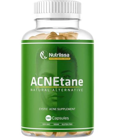 ACNEtane | Acne Pills for Cystic Acne | Hormonal Acne Treatment with Vitamin Complex & L-Carnitine | All-Natural Non-GMO Supplements for Teens & Adults | 180 Vegan Capsules - Buy Online on GoSupps.com