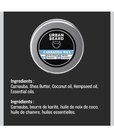 Urban Beard Moustache Wax Moustache Shaping Moisturizing Wax for Men Naturally Handcrafted and Sourced in Canada (Carnauba Wax) Carnauba 0.77 g (Pack of 1) - Buy Online on GoSupps.com