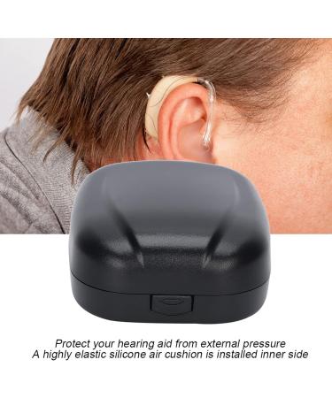 Yosoo Health Gear Hearing Aid Box Waterproof Portable Hearing Aid Storage Case Compact Sturdy Hearing Aid Protection Storage Box (Black) - Buy Online on GoSupps.com