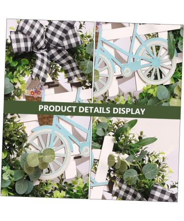 Zerodeko 1pc Artificial Garland House Ornaments Artificiales Para Easter Decoration Artificial Olive Wreath Plant Decorations Door Wreath with Bowknot Easter Wreath Household Wooden Boxwood - Buy Online on GoSupps.com