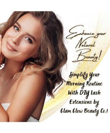 DIY Eyelash Extension Kit - Waterproof Volume False Lashes & Bond Seal Remover | Long Lasting 10 Day Wispy Glam (8-16mm - Buy Online on GoSupps.com