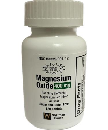 Wittman Pharma Magnesium Oxide 400mg 120 Tablets