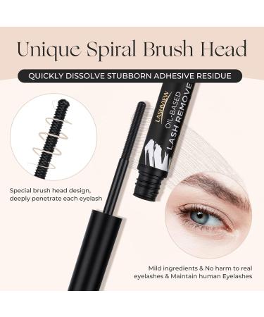 LASHVIEW Eyelash Remover | Gentle Cluster Lash Glue Remover for DIY Extensions | Soothing & Non-Irritating Eye Cleanser 5ML | International Shipping Available - Buy Online on GoSupps.com