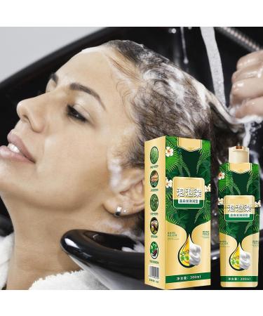  Lambo 300ml Plant-Based Hair Dye Shampoo Instant Color Shampoo Plant Bubble Hair Dye Shampoo Easy-to-Wash Hair Color Regimen for Women and Men - Buy Online on GoSupps.com
