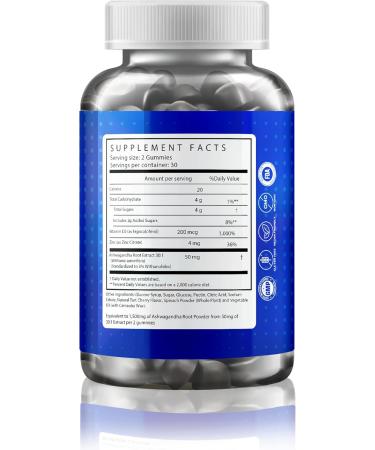 Gusevit Ashwagandha Gummies 1 500mg with Vitamin D & Zinc | Vegan Ashwaghandha Supplement for Mood & Immune Support Focus & Relaxation | Gluten-Free Non-GMO | Cherry Flavor 60 Ct - Buy Online on GoSupps.com