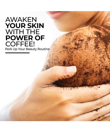 Flawsome 100% Natural Organic Arabica Ground Coffee Cellulite Reducing Body Scrub by Skin and Senses (11.5oz) With Vitamin E Carrot Seed Oil and Coconut Oil - Buy Online on GoSupps.com