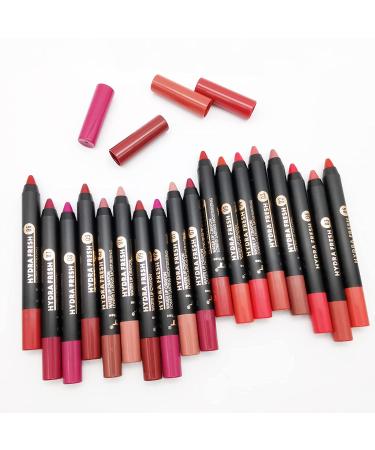 MEICOLY 9-Color Matte Lipstick & Lip Liner Set for Black Women | Velvet Durable Combination Kit with Large Sharpener - Buy Online on GoSupps.com