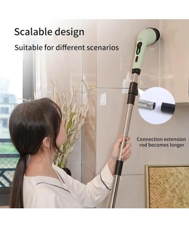 Electric Scrubber 5w Electric Brush Cleaner Rotating Cleaning Brush Cleaning Brush with Adjustable Extension Cordless Cleaning Brush for Bathroom Floor Sink Window Blue - Buy Online on GoSupps.com