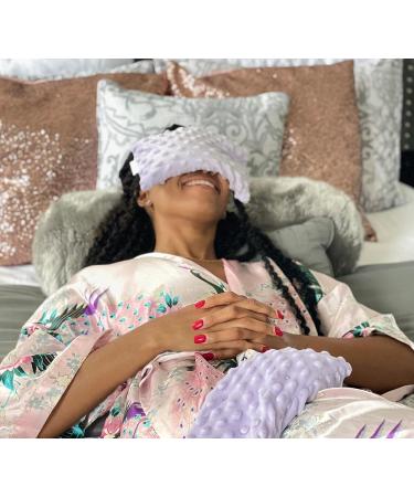 Lavender Eye Pillow: Hot Compress & Weighted Mask for Sleeping, Yoga, & Relaxation - Perfect Birthday Gift for Women - Buy Online on GoSupps.com