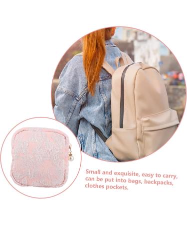 Lurrose Women s Storage Bag for Tampons & Hygiene Products - Cotton Baby Pink 11x11x3cm - Perfect for Menstruation & Travel - Buy Online on GoSupps.com