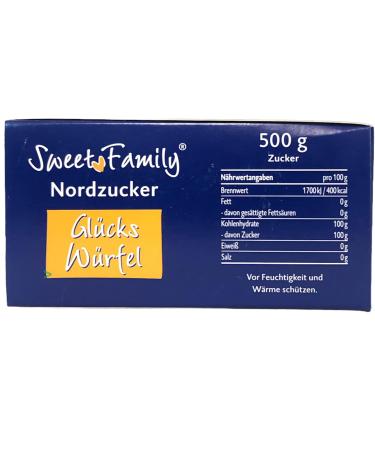 Buy Nordzucker Sweet Family Lucky Cubes Sugar Cubes (500g) - Decorative Shapes | International Shipping - Buy Online on GoSupps.com