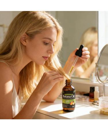 Natural Hair Growth Oil | 60ml Bottle Moisturizing Liquid for Natural Shine Nourishing and Hydrating Hair Treatment for Follicles Volume Reduced Hair Loss and Split Ends - Buy Online on GoSupps.com