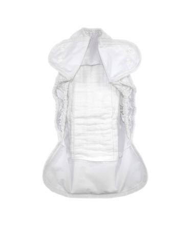 Buy MuslinZ Pack of 6 Size 1 Prefold Muslin Diapers White - Soft Absorbent & Eco-Friendly | International Shipping Available - Buy Online on GoSupps.com