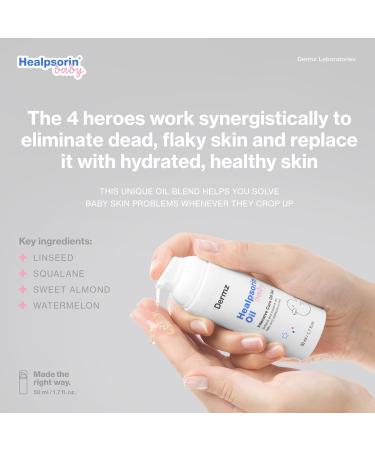Healpsorin Soothing Baby Oil Gel - Cradle Cap Treatment | Easy-Absorption, Non-Greasy | Moisturize, Revitalize & Protect Skin | Ideal for Dry Skin - Buy Online on GoSupps.com
