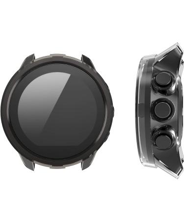 kwmobile 2-Pack Fitness Tracker Frame Compatible with Suunto 9/9 Baro/Spartan Sport Wrist HR - Case Sport Tracker TPU Silicone Cover - Transparent/Black/Transparent transparent / black / transparent - Buy Online on GoSupps.com
