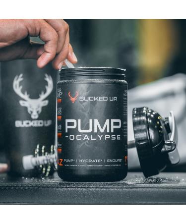 Pump-ocalypse Blood Raz | Nitric Oxide and L Arginine Supplement with Citrulline Malate GlycerPump | Ultimate N.O. Booster | Lean Muscle Support for Blood Flow Vascularity Hydration and Endurance - Buy Online on GoSupps.com