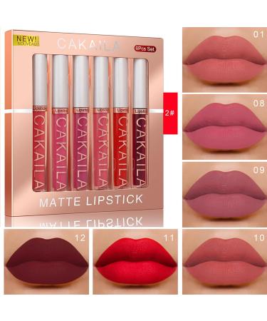 6-Piece Nude Lip Gloss & Matte Lipstick Set | Waterproof Long-Lasting Makeup | Non-Stick Cup Fade-Proof Lip Color - Buy Online on GoSupps.com