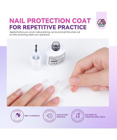 SAVILAND Acrylic Nail Kit - 100% Essential Oil 2oz Clear Powder Liquid Set & Nail Practice Mat - Professional DIY Nail Art for Beginners - Buy Online on GoSupps.com