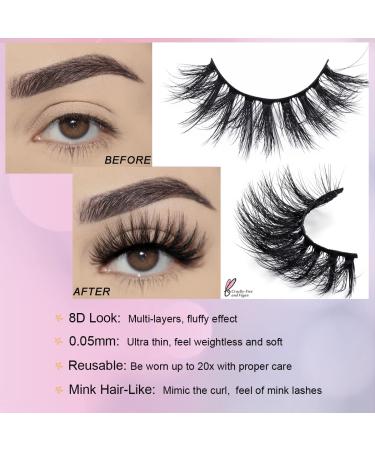 FARRED Wholesale Fluffy Dramatic Bulk Lashes Mix 10 Styles 30 pairs Pack - Volume Faux Mink Eyelash Thick 8D Fake Lash Short Natural Look Eyelashes - Buy Online on GoSupps.com